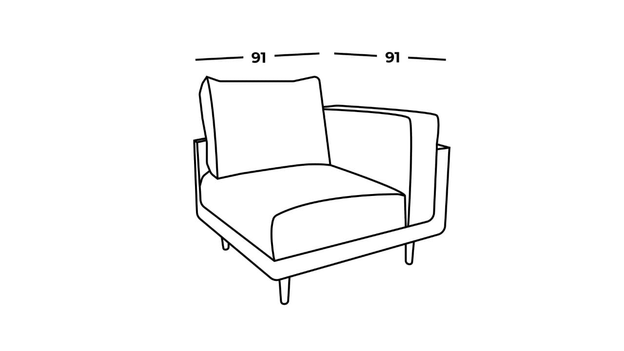 Clooods kutni naslonjač