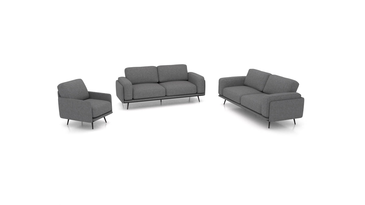 OIKO L, modularna sjedeća garnitura FEYDOM u tkanini Phoenix FE-92 Dark Grey