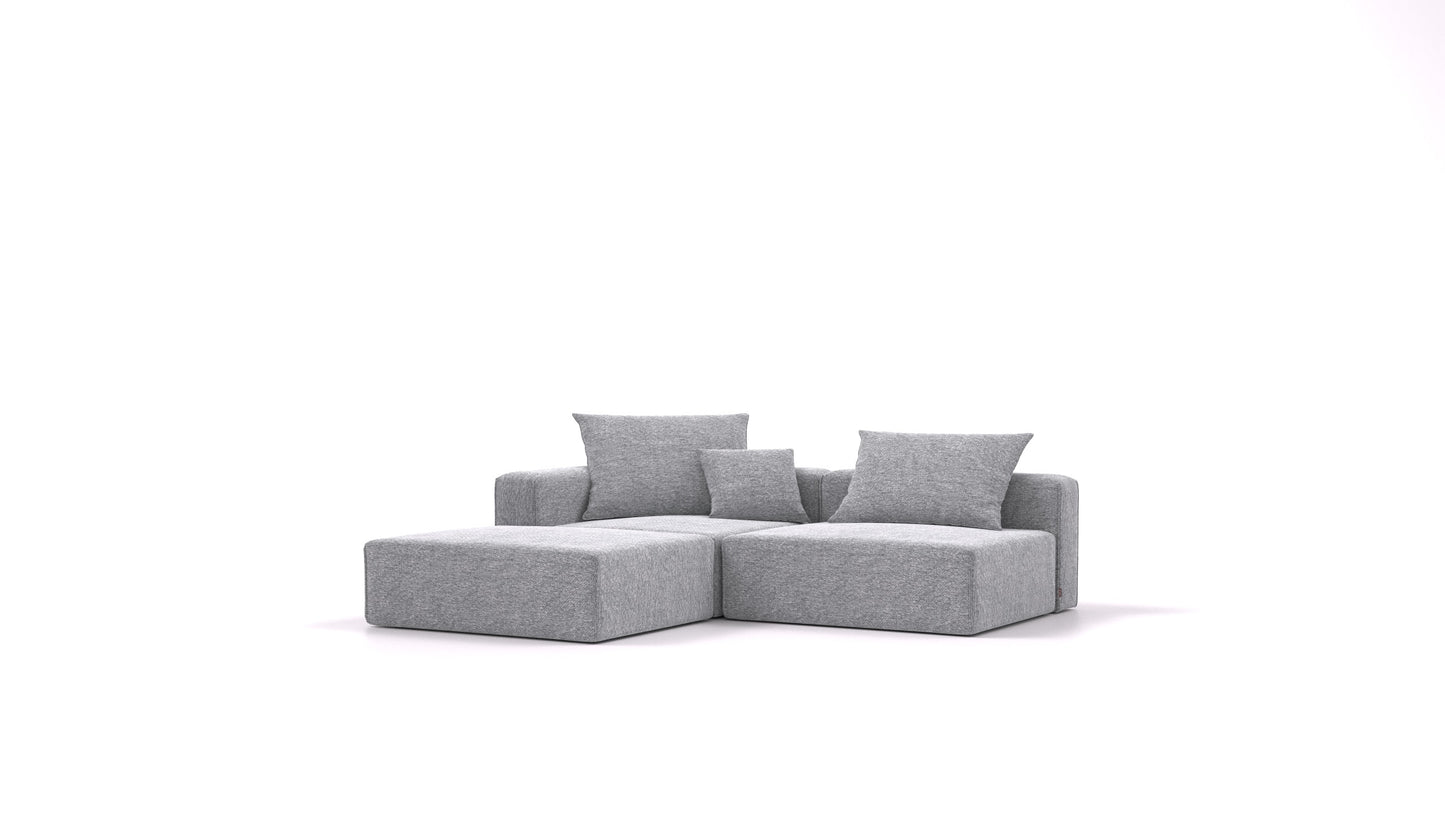 Bard M, modularna sjedeća garnitura FEYDOM u tkanini Phoenix FE-92 Dark Grey
