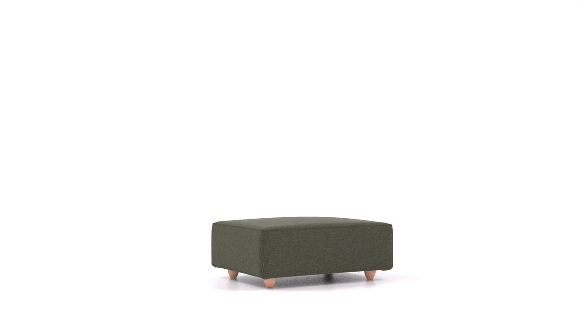 Cascais F, element modularne sjedeće FEYDOM u tkanini Velare ET-38 Pine, svijetle noge