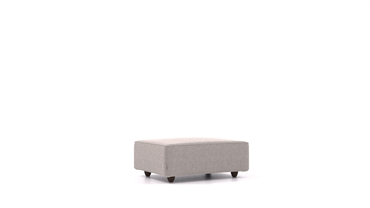 Cascais F, element modularne sjedeće FEYDOM u tkanini Phoenix FE-84 Middle Grey, tamne noge