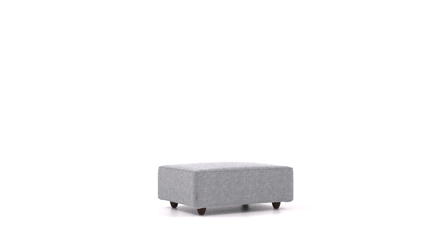 Cascais F, element modularne sjedeće FEYDOM u tkanini Phoenix FE-92 Dark Grey, tamne noge