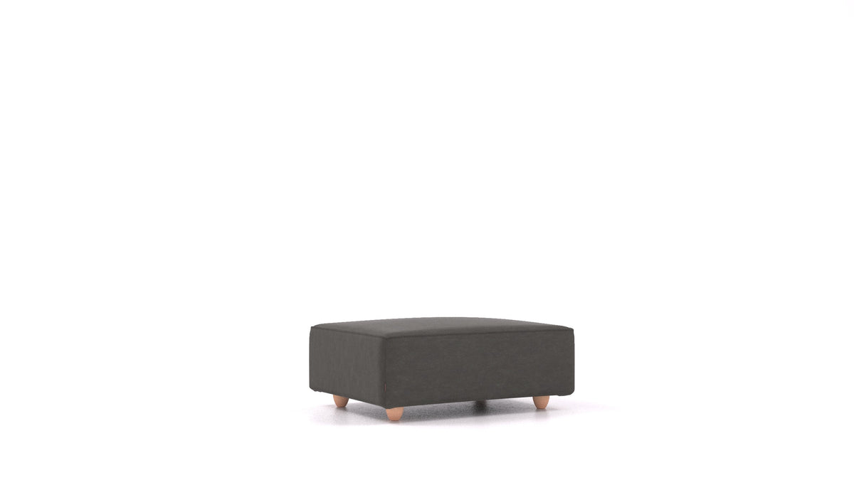 Cascais F, element modularne sjedeće FEYDOM u tkanini Mollia FF-12 Dark Grey, svijetle noge