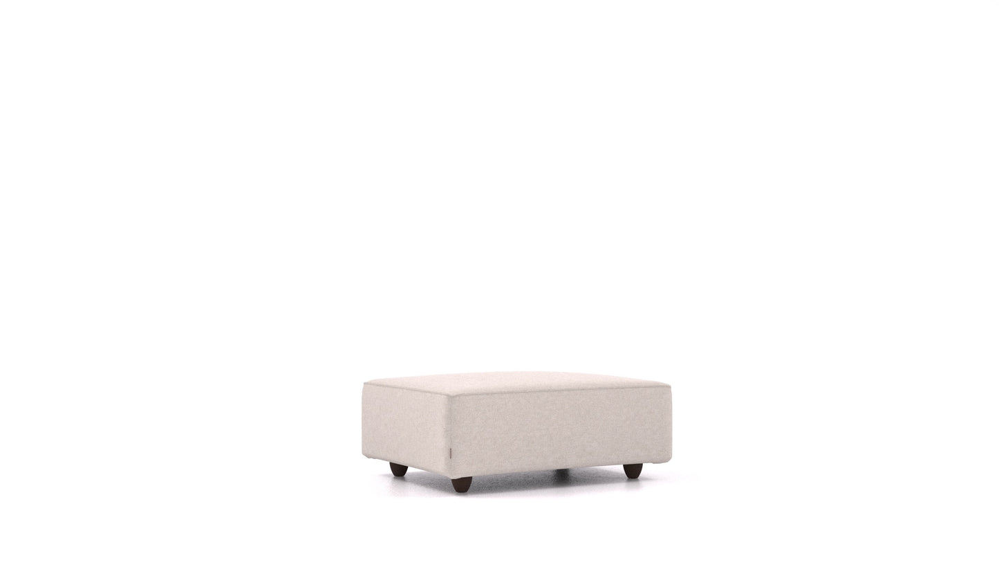 Cascais F, element modularne sjedeće FEYDOM u tkanini Icon IC-02 Natur, tamne noge