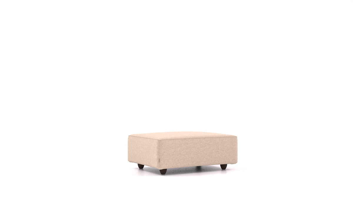 Cascais F, element modularne sjedeće FEYDOM u tkanini Icon IC-06 Cappuccino, tamne noge