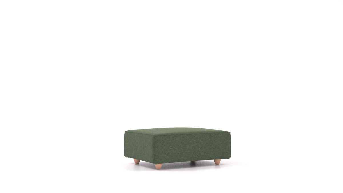 Cascais F, element modularne sjedeće FEYDOM u tkanini Icon IC-39 Forest, svijetle noge