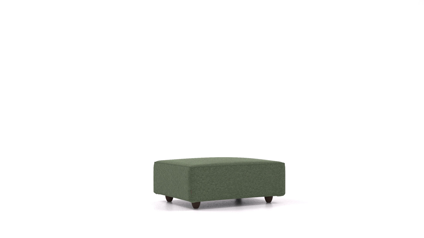 Cascais F, element modularne sjedeće FEYDOM u tkanini Icon IC-39 Forest, tamne noge