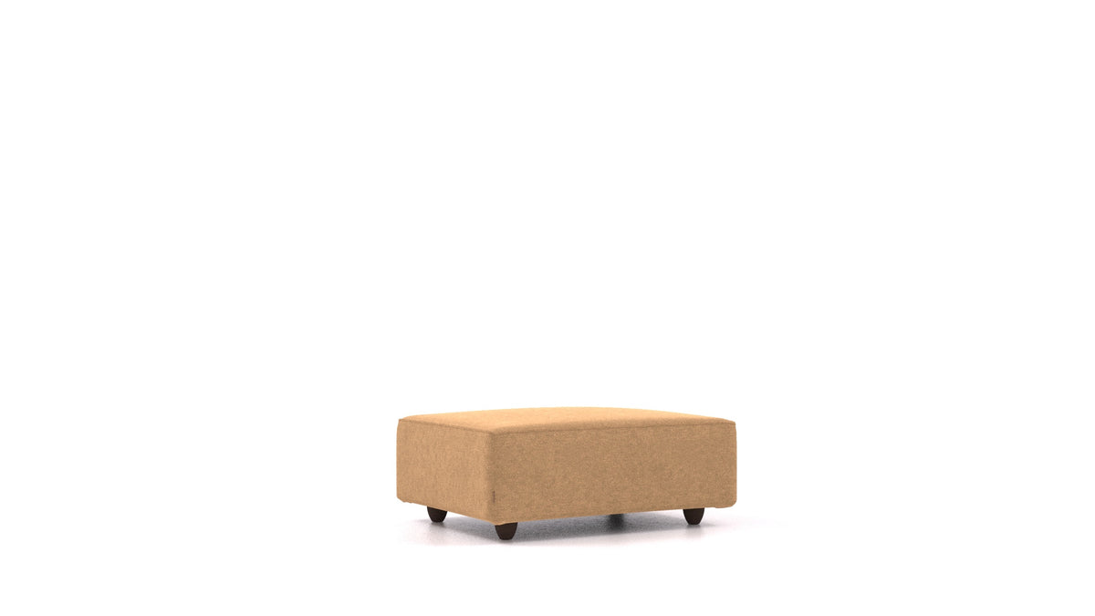 Cascais F, element modularne sjedeće FEYDOM u tkanini Icon IC-45 Antic Gold, tamne noge