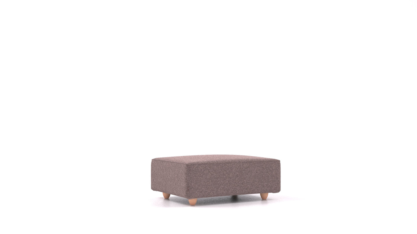 Cascais F, element modularne sjedeće FEYDOM u tkanini Icon IC-69 Marmo, svijetle noge