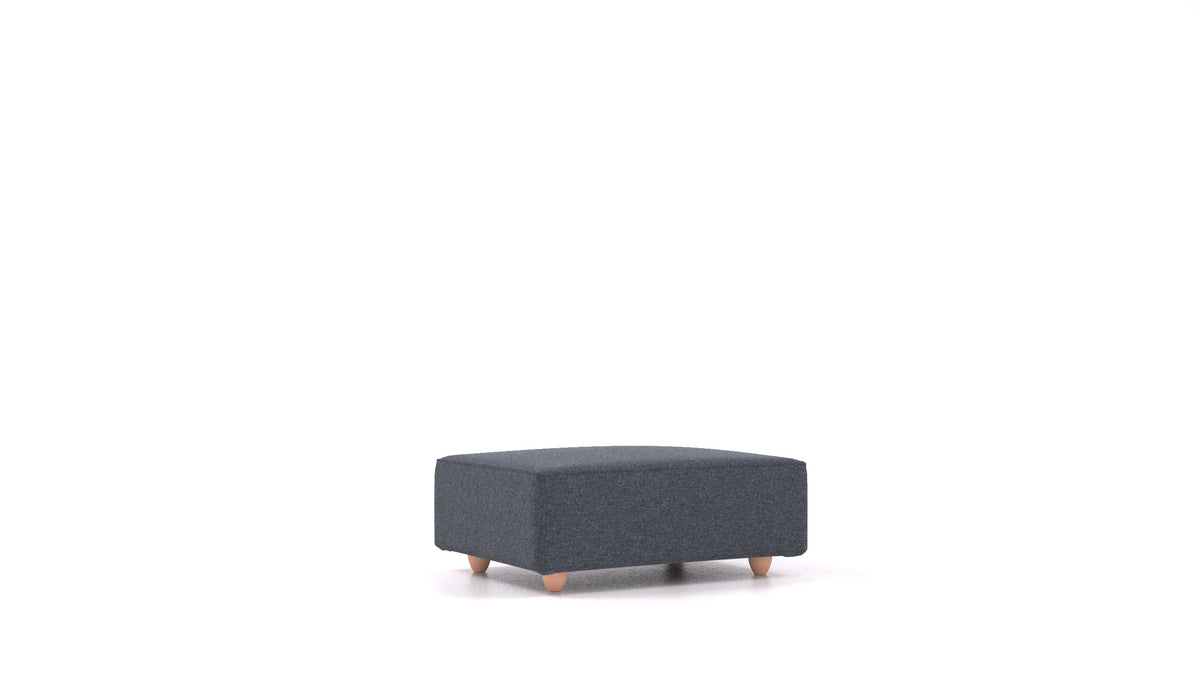 Cascais F, element modularne sjedeće FEYDOM u tkanini Icon IC-79 Deep Blue, svijetle noge