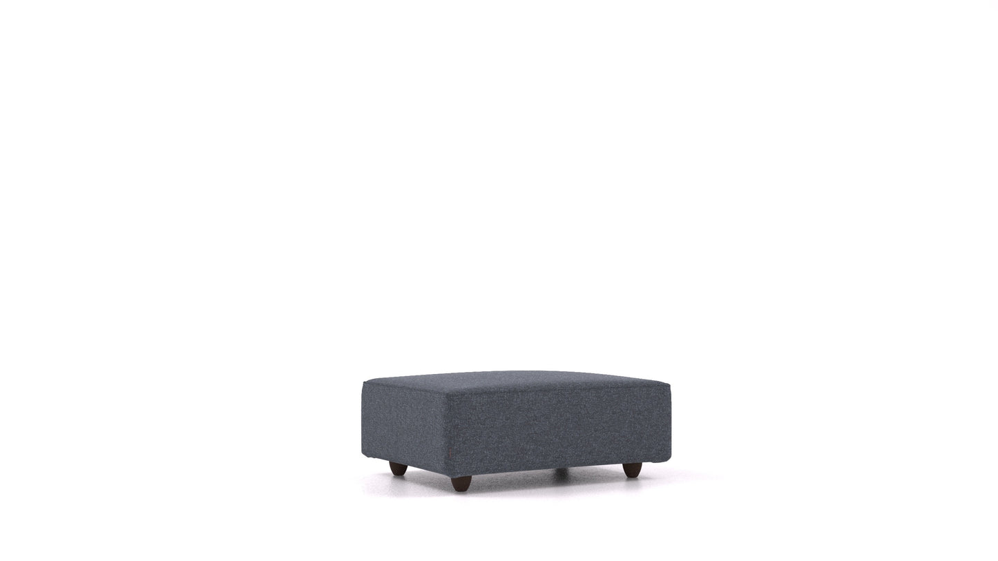 Cascais F, element modularne sjedeće FEYDOM u tkanini Icon IC-79 Deep Blue, tamne noge
