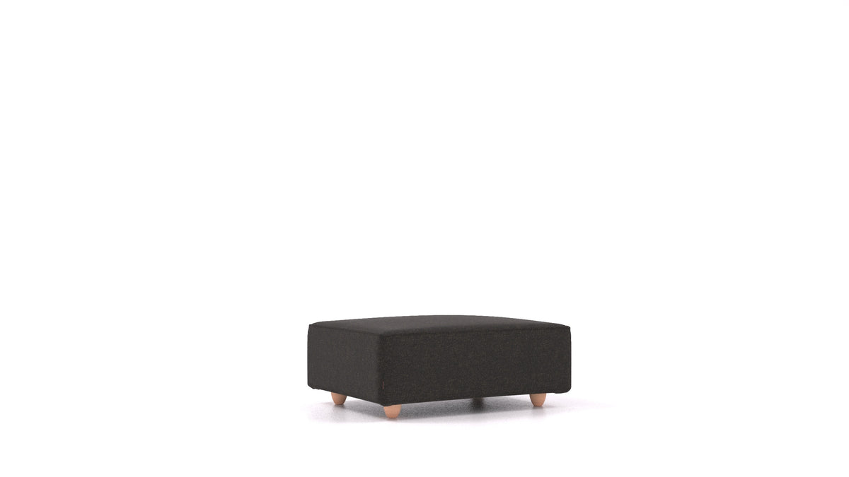 Cascais F, element modularne sjedeće FEYDOM u tkanini Icon IC-99 Umbra, svijetle noge