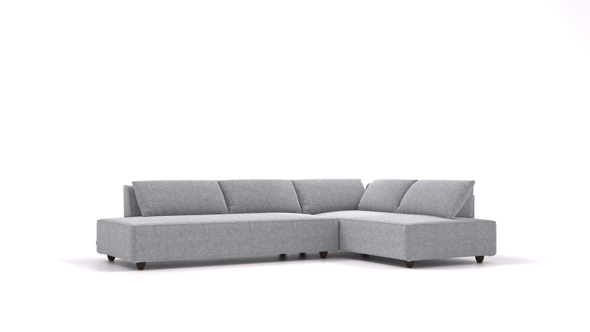 CasCais GS, modularna sjedeća garnitura FEYDOM u tkanini Phoenix FE-92 Dark Grey, tamne noge