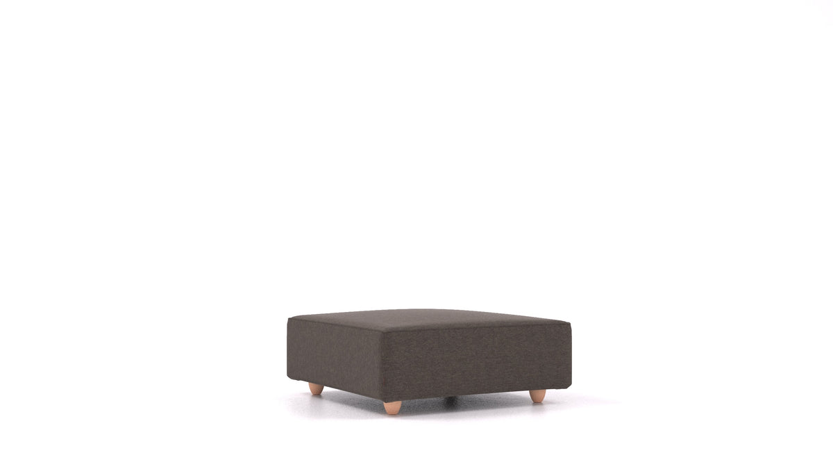 Cascais K, element modularne sjedeće FEYDOM u tkanini Velare ET-12 Dark Grey, svijetle noge