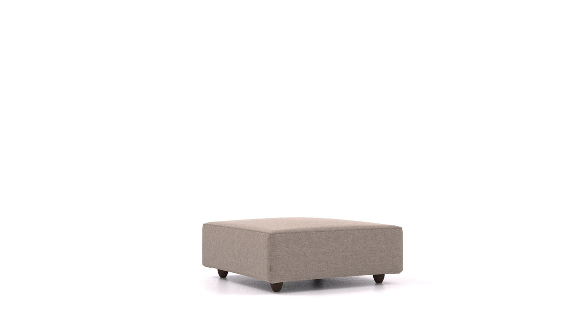 Cascais K, element modularne sjedeće FEYDOM u tkanini Velare ET-14 Middle Grey, tamne noge