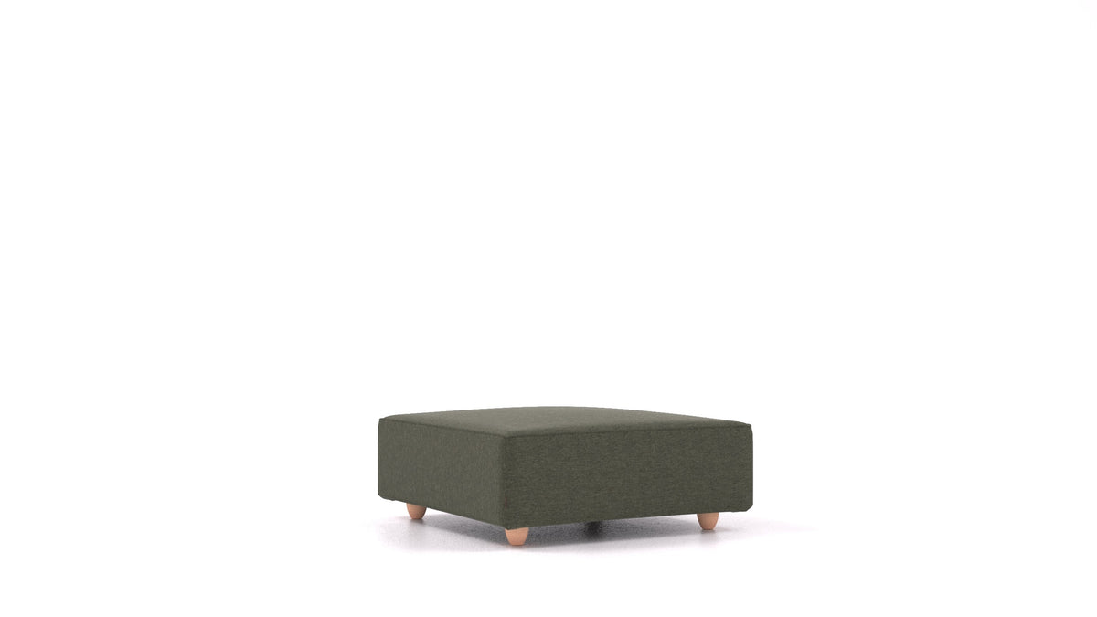 Cascais K, element modularne sjedeće FEYDOM u tkanini Velare ET-38 Pine, svijetle noge