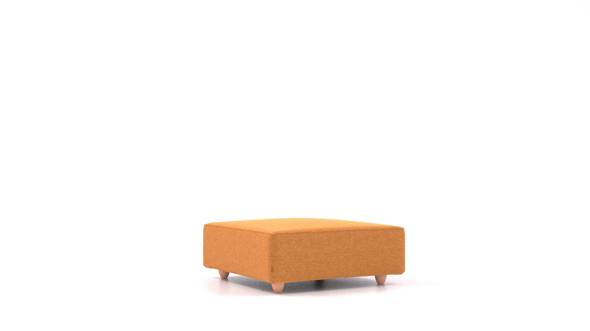 Cascais K, element modularne sjedeće FEYDOM u tkanini Velare ET-48 Antic Gold, svijetle noge