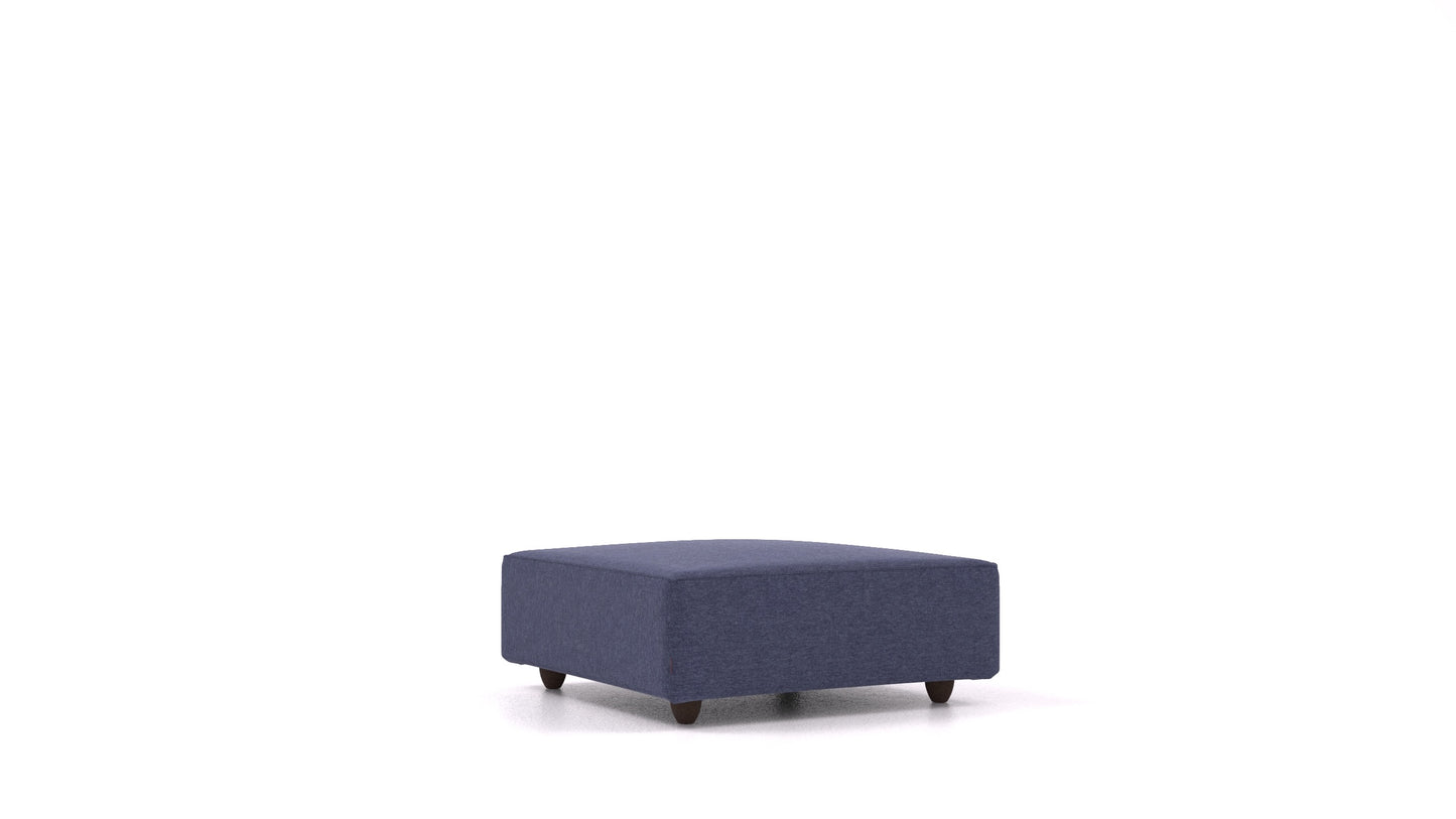 Cascais K, element modularne sjedeće FEYDOM u tkanini Velare ET-80 Noble Blue, tamne noge