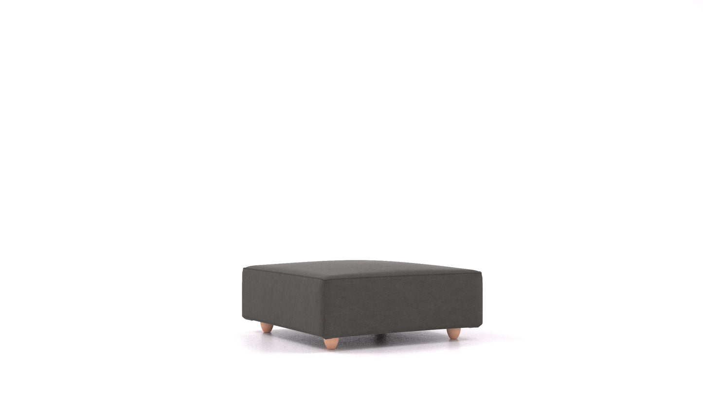 Cascais K, element modularne sjedeće FEYDOM u tkanini Mollia FF-12 Dark Grey, svijetle noge
