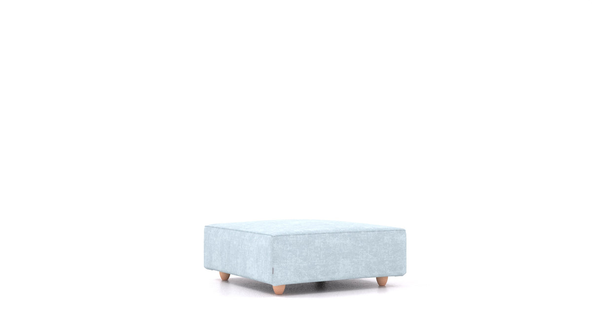 Cascais K, element modularne sjedeće FEYDOM u tkanini Mollia FF-19 Pastel Blue, svijetle noge
