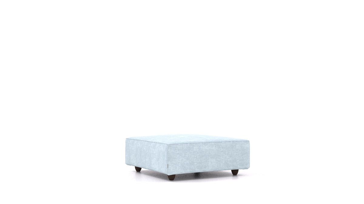Cascais K, element modularne sjedeće FEYDOM u tkanini Mollia FF-19 Pastel Blue, tamne noge