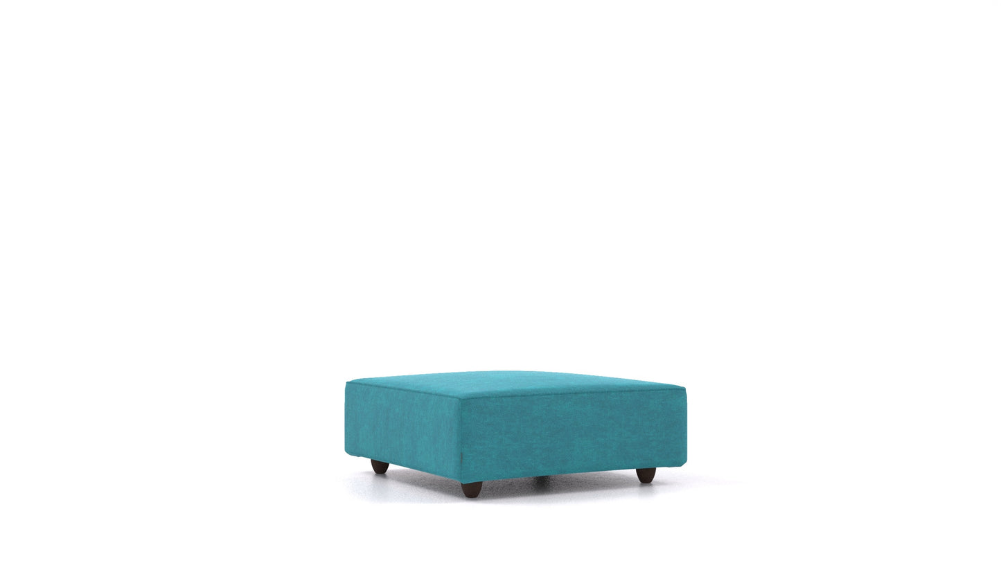 Cascais K, element modularne sjedeće FEYDOM u tkanini Mollia FF-20 Turquoise, tamne noge