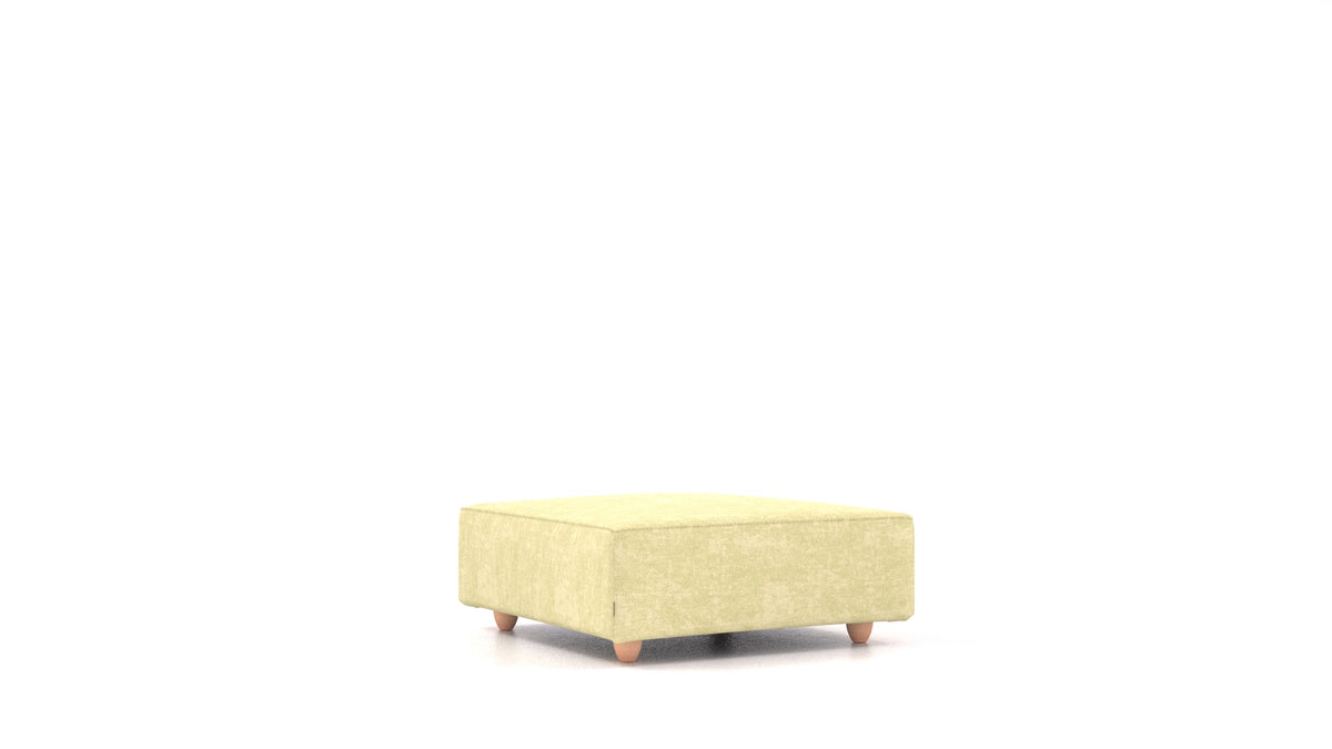 Cascais K, element modularne sjedeće FEYDOM u tkanini Mollia HC-09 Grass Green, svijetle noge