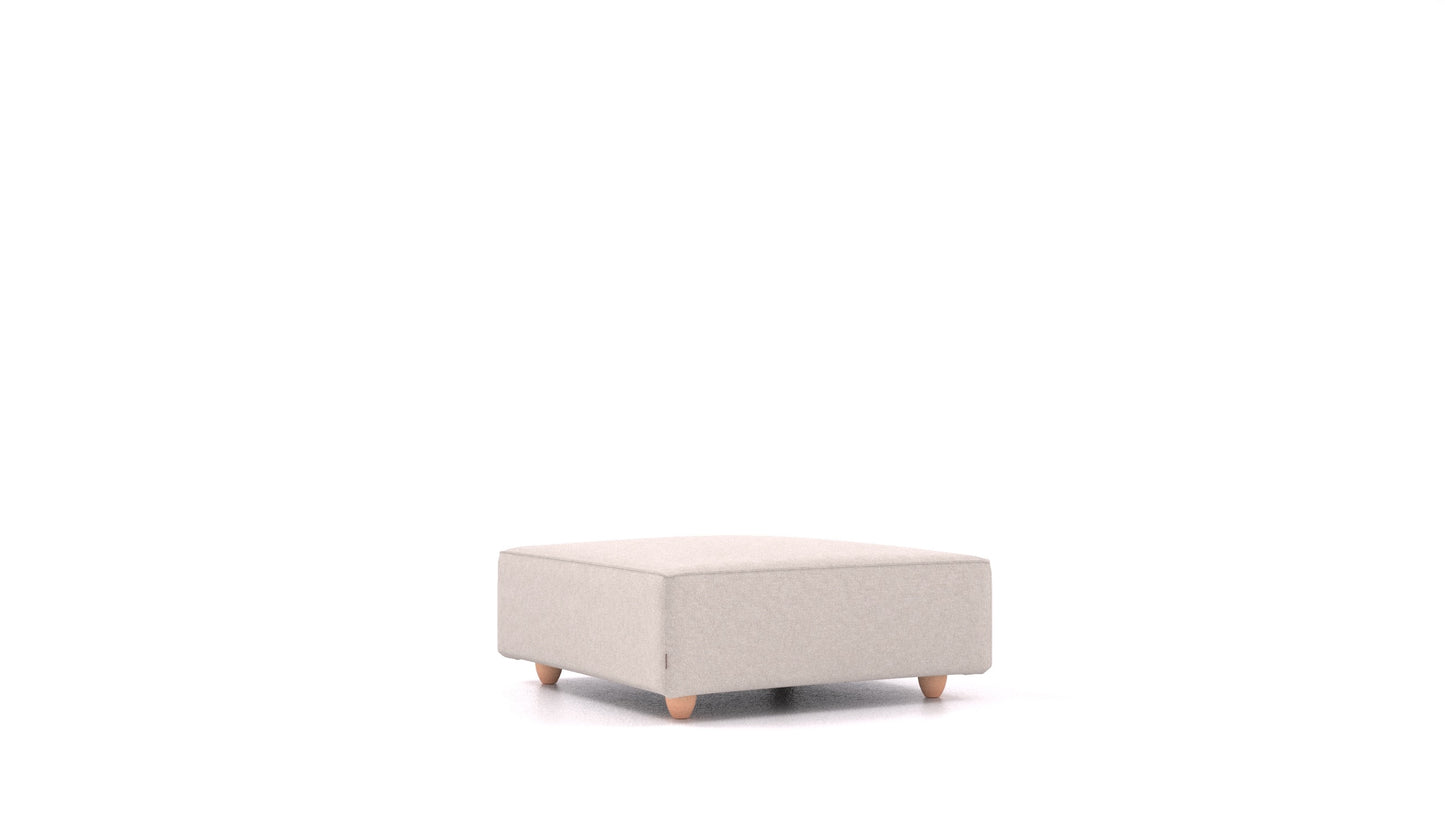 Cascais K, element modularne sjedeće FEYDOM u tkanini Icon IC-02 Natur, svijetle noge