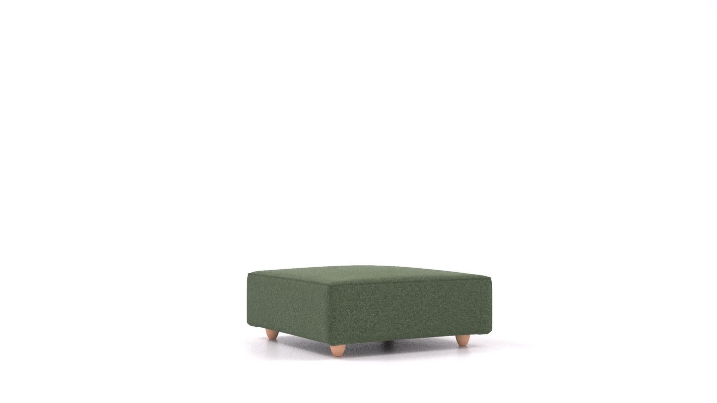 Cascais K, element modularne sjedeće FEYDOM u tkanini Icon IC-39 Forest, svijetle noge