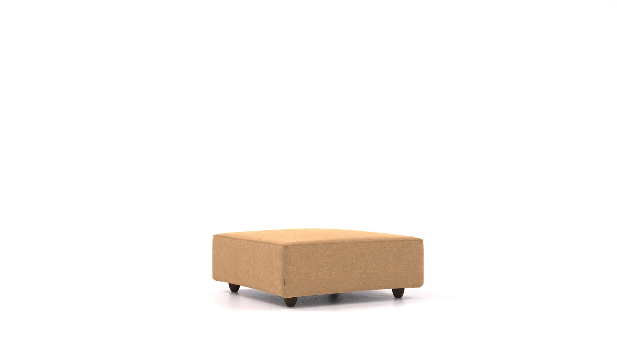 Cascais K, element modularne sjedeće FEYDOM u tkanini Icon IC-45 Antic Gold, tamne noge