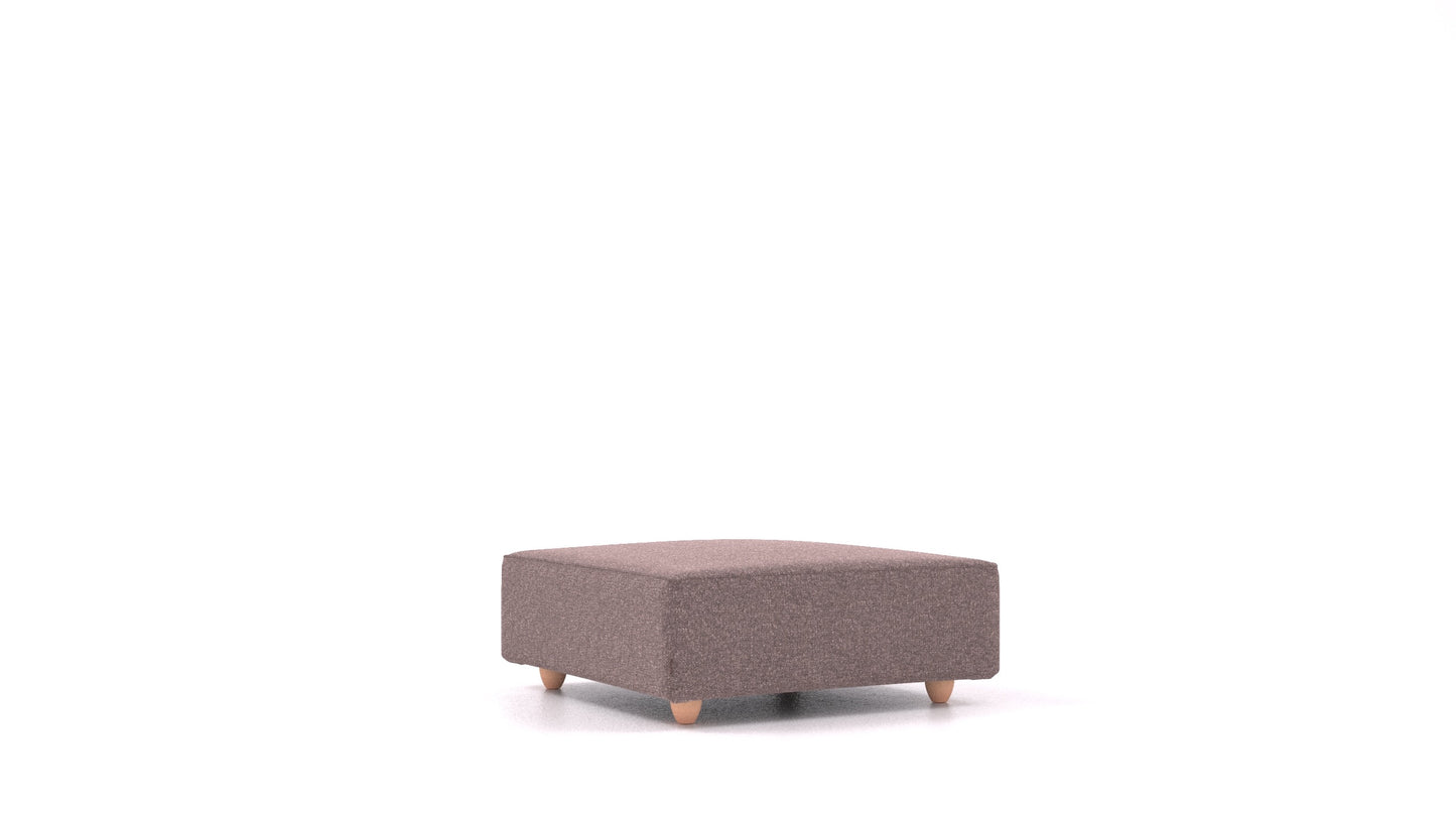 Cascais K, element modularne sjedeće FEYDOM u tkanini Icon IC-69 Marmo, svijetle noge