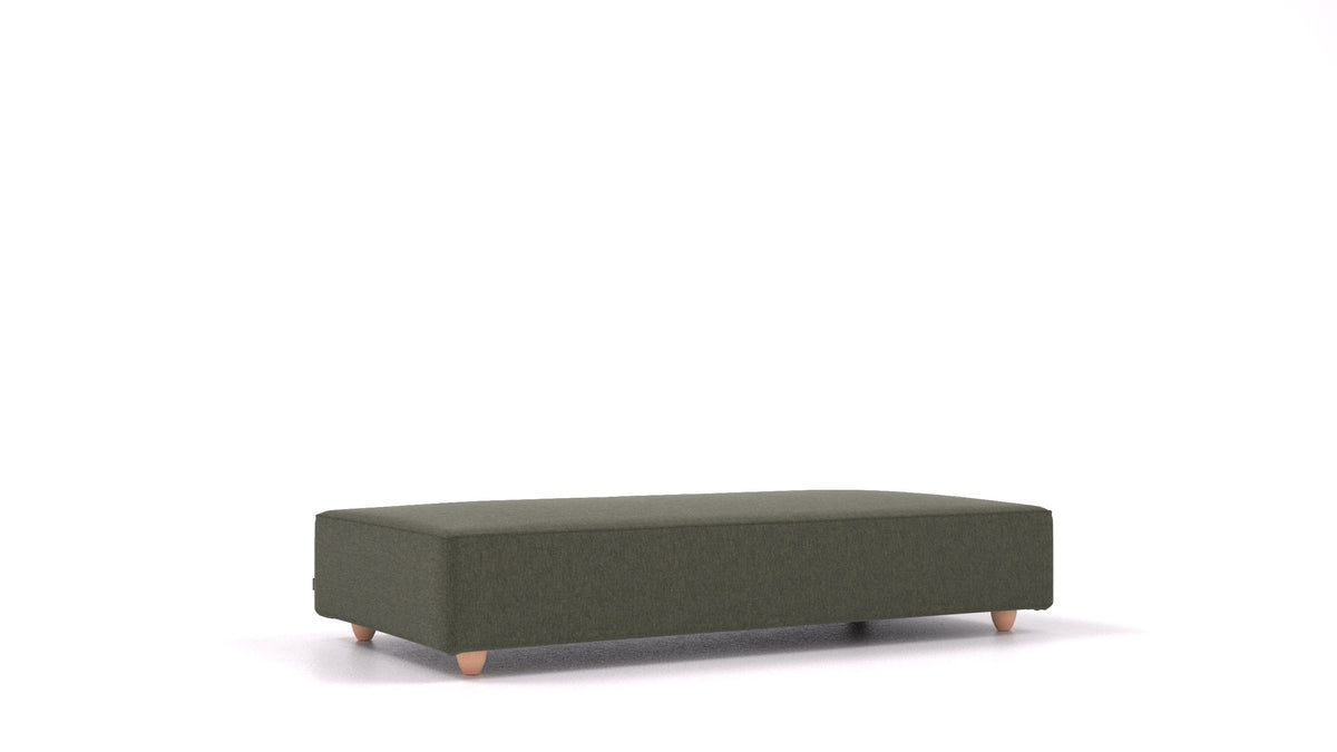 Cascais L, element modularne sjedeće FEYDOM u tkanini Velare ET-38 Pine, svijetle noge