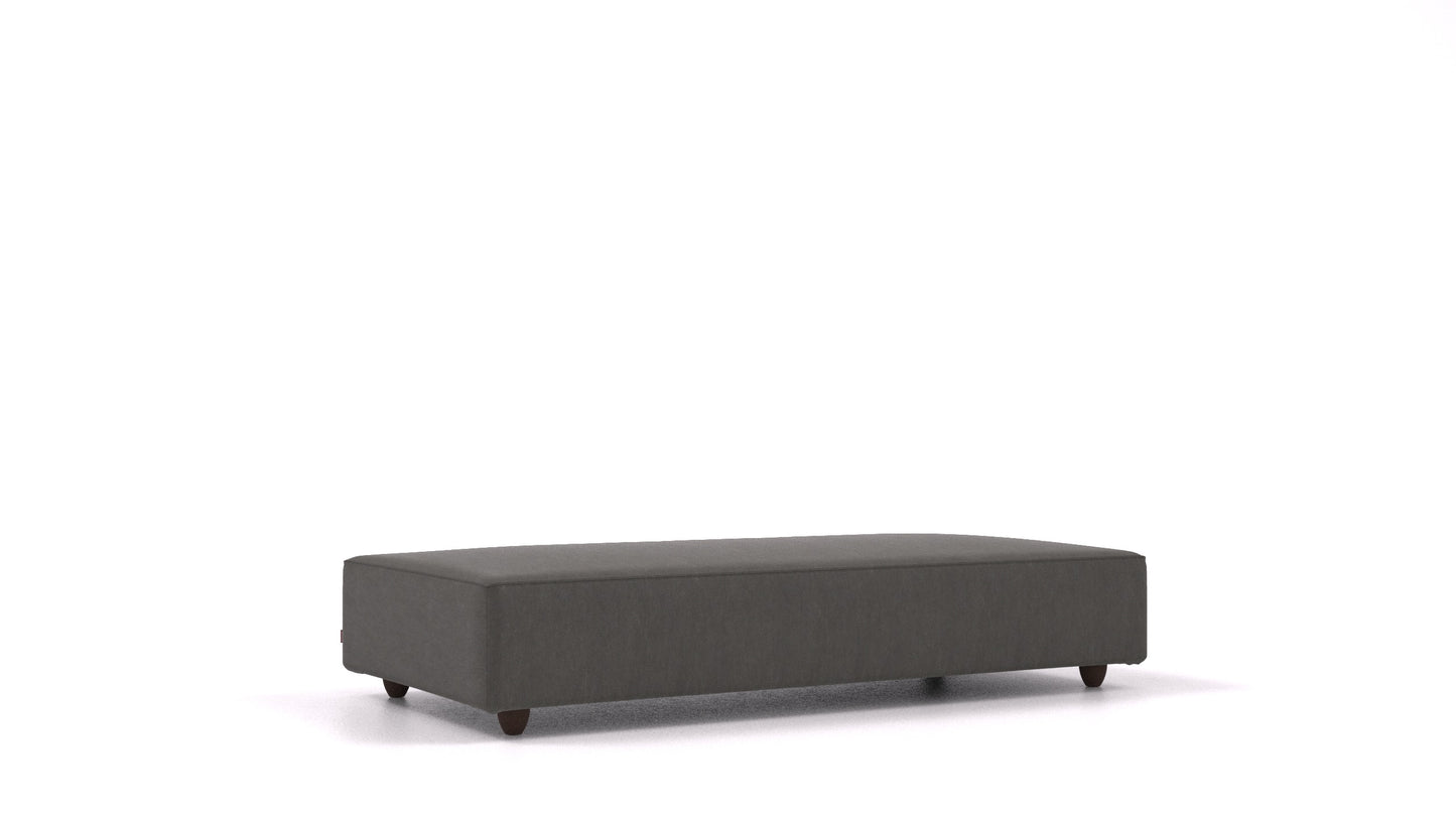 Cascais L, element modularne sjedeće FEYDOM u tkanini Mollia FF-12 Dark Grey, tamne noge
