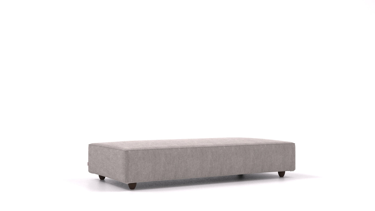 Cascais L, element modularne sjedeće FEYDOM u tkanini Mollia FF-14 Middle Grey, tamne noge