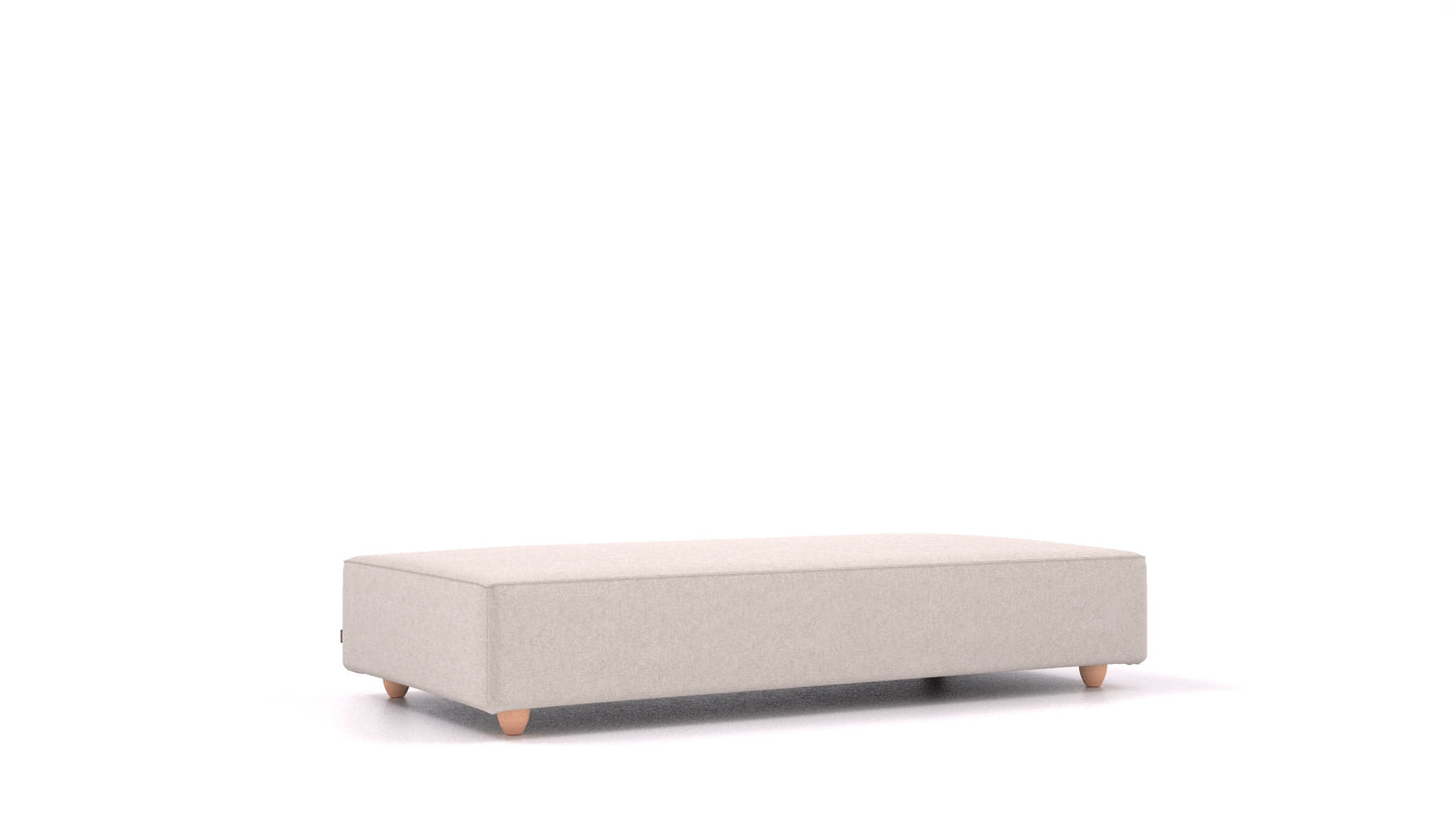 Cascais L, element modularne sjedeće FEYDOM u tkanini Icon IC-02 Natur, svijetle noge