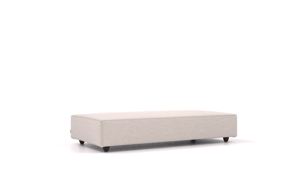 Cascais L, element modularne sjedeće FEYDOM u tkanini Icon IC-02 Natur, tamne noge