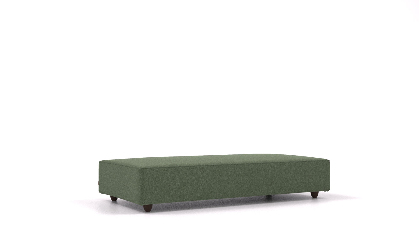 Cascais L, element modularne sjedeće FEYDOM u tkanini Icon IC-39 Forest, tamne noge