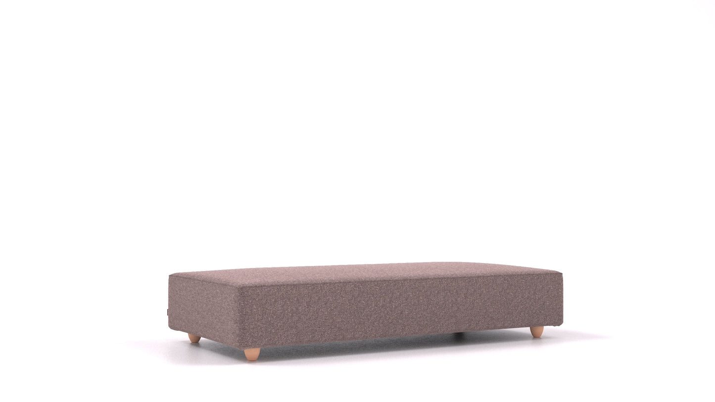 Cascais L, element modularne sjedeće FEYDOM u tkanini Icon IC-69 Marmo, svijetle noge