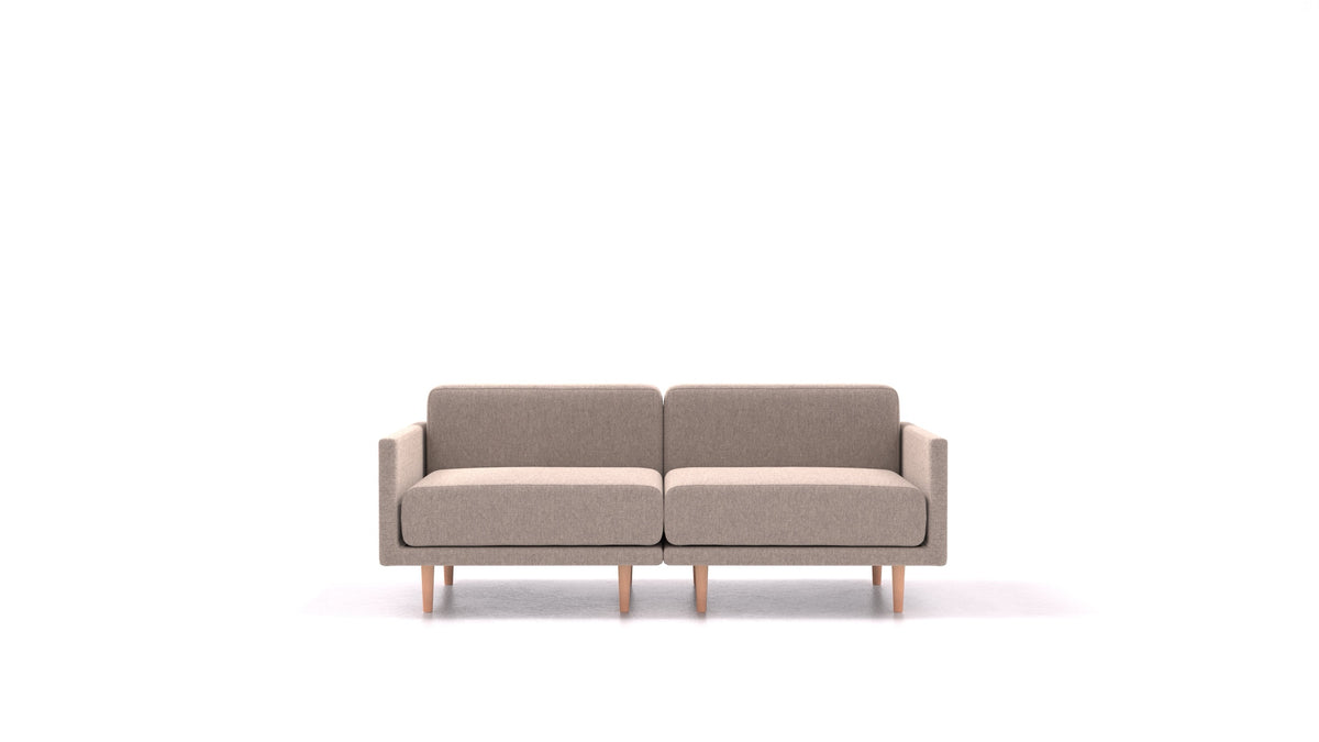 Clooods 2M, modularna sjedeća garnitura FEYDOM u tkanini Velare ET-15 Light Grey, svijetle noge