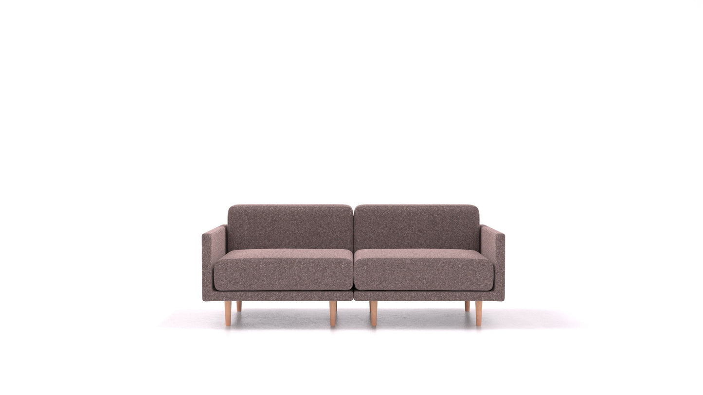 Clooods 2M, modularna sjedeća garnitura FEYDOM u tkanini Icon IC-69 Marmo, svijetle noge