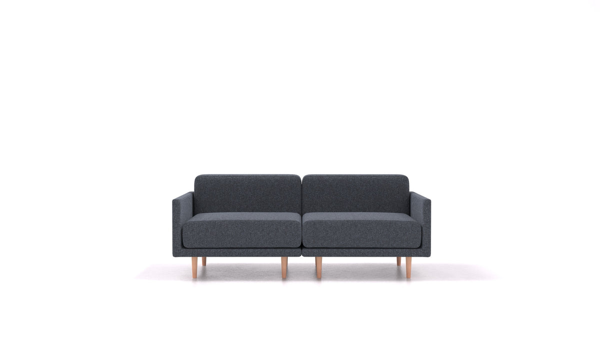Clooods 2M, modularna sjedeća garnitura FEYDOM u tkanini Icon IC-79 Deep Blue, svijetle noge