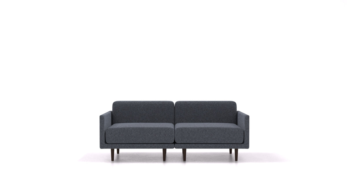Clooods 2M, modularna sjedeća garnitura FEYDOM u tkanini Icon IC-79 Deep Blue, tamne noge