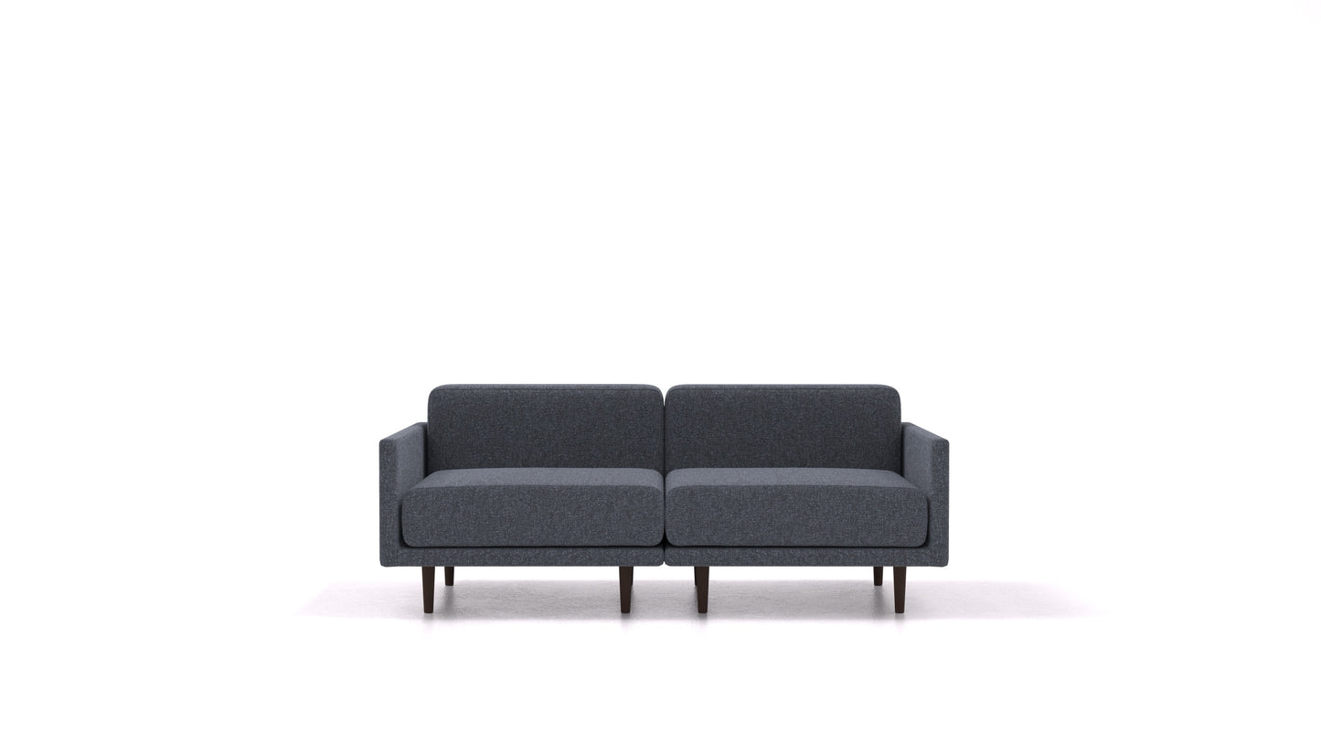 Clooods 2M, modularna sjedeća garnitura FEYDOM u tkanini Icon IC-79 Deep Blue, tamne noge