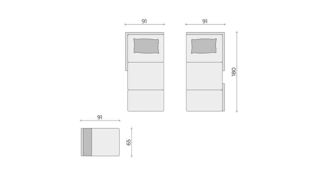 Clooods 3S2+ &ndash; 2x krevet + Naslonjač