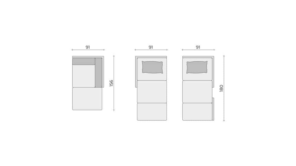 Clooods 4S+M &ndash; 2x krevet + Naslonjač