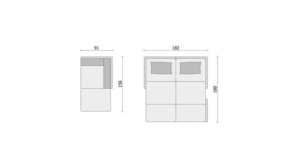 Clooods 4S+ &ndash; Krevet + Naslonjač