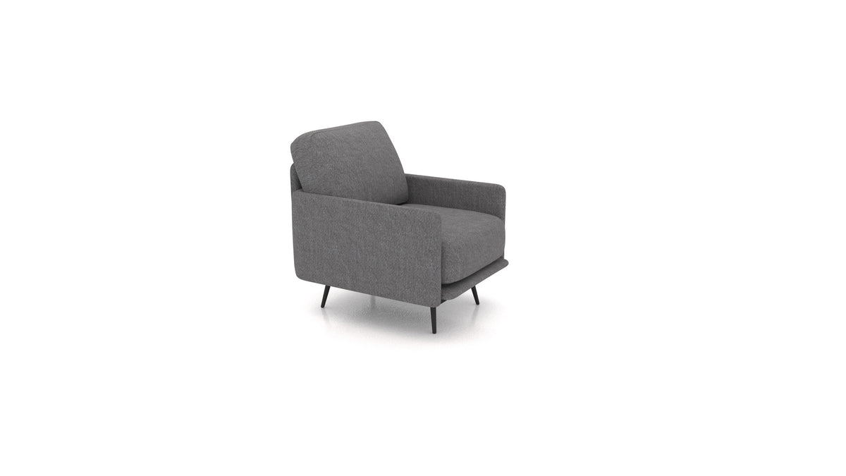 OIKO Fotelja+, element modularne sjedeće FEYDOM u tkanini Phoenix FE-92 Dark Grey