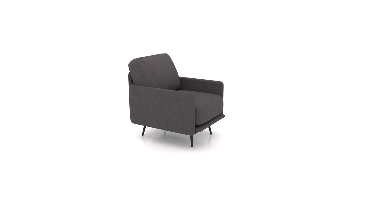 OIKO Fotelja+, element modularne sjedeće FEYDOM u tkanini Mollia FF-12 Dark Grey