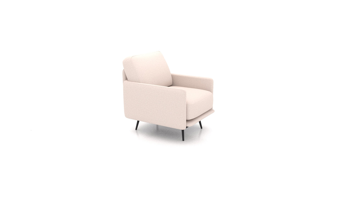 OIKO Fotelja+, element modularne sjedeće FEYDOM u tkanini Hygge HG-04 Natur
