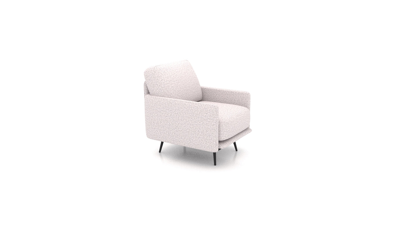 OIKO Fotelja+, element modularne sjedeće FEYDOM u tkanini Hygge HG-09 Light Grey